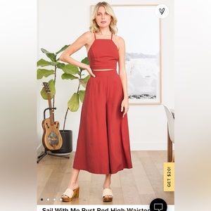 Lulus Red Sail With Me Set